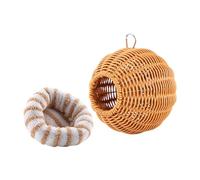 Nid suspendu pour petits oiseaux,Résistant aux morsures avec tapis doux | Cachette de sommeil pour oiseaux de compagnie - Pour le repos et le jeu des perruches, des nymphes canaries ondulées et