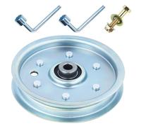 NIDAIFEI Poulie 756-3005 remplace la poulie de renvoi Cub Cadet 756-1229, Cub Cadet 01004081, 02005077, Cub Cadet 756-3005, 93-1622, Cub Cadet 02005077 Poulie de renvoi plate, 10. Diamètre extérieur