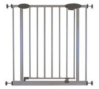 NIDALYS Barriere ROMEO Metal Portillon Sans percage 73-81cm Gris Neutre G