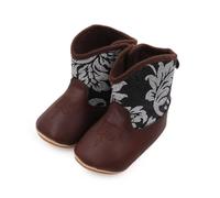 Nidddiv Bottes d'hiver 32 - Bottes western - Semelle souple - Antidérapantes - Pour bébé et enfant - Pour nouveau-né - En caoutchouc - Pointure 32, b, 20 EU