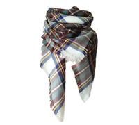 Nidddiv Écharpe jaune Europe et États-Unis Écharpe à carreaux blanc multicolore double édition à carreaux Écharpe carrée pour hommes et femmes Écharpe Foulard non pelucheux, Blanc., taille unique