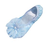 Nidddiv H & M Online Shop Chaussures de danse chaudes en cuir pour enfant, bleu, 34 EU