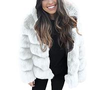 Nidddiv Manteaux à capuche en fausse fourrure pour femmes Vestes d'hiver du Royaume-Uni Vestes thermiques épaisses Vestes chaudes en peluche pour l'extérieur Polaires à capuche décontractées Pulls