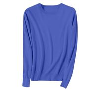 Nidddiv Pull à demi-fermeture éclair pour femme - Pull léger à manches longues et col rond - Pull tricoté léger et doux - Chemisier tricoté mignon pour femme, noir foncé, M