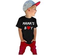 Nidddiv T-shirt d'anniversaire pour garçon, avec manches pour bébé, jour de bébé, enfant, lettres, hauts, t-shirt, mère, haut court pour garçon, chemises cool pour garçons, Noir , 3 ans