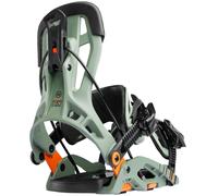 Nidecker Flow Fuse Fusion Ski Fixation de Snowboard Kaki Vert Unisexe Neuf