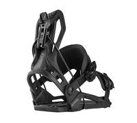 Nidecker Flow NX2-Carbon Hybrid Attache de snowboard - Noir - Plaque de base en carbone avec sangle hybride et double entrée
