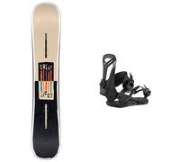Nidecker - Packs (snowboard + fix) - Snowboard freestyle - Pack Cheat Code 2026 pour Homme - Beige Beige 162W cm