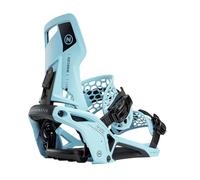 Nidecker Supermatic Snowboard - Fixation Automatique Universelle, à Double entrée - Confortable et fiable comme Une Fixation à Deux Sangles Classique - Escape Cyan