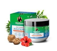 NIDHI'S GRANDMAA SECRET Gommage naturel pour cuir chevelu, feuilles de curry et algues pour cuir chevelu pour pellicules, accumulation, peaux mortes - Gommage nettoyant et exfoliant pour cuir chevelu
