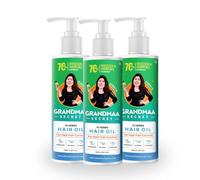 NIDHI'S GRANDMAA SECRET Lot de 3 flacons d'huile capillaire 13 herbes - Huile capillaire naturelle faite à la main avec de l'huile de noix de coco, des feuilles de curry et plus encore - Huile de