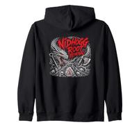 Nidhogg Tête de Mort Dragon Viking Nordique Sweat à Capuche