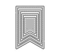 Nidification pour bannière matrices de découpe artisanat gaufrage découpes pour la fabrication de cartes cadeaux bricolage scrapbooking album fête invitation gaufrage pochoir boîte à lumière