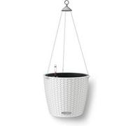 Lechuza Pot de fleurs Cottage Nido – Réserve d'eau intégrée – Blanc Ø 27 x 23 cm