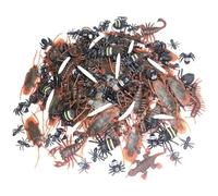 NIDONE 180 pièces d'insectes, Ensemble de chenilles effrayantes en Plastique réaliste Comprenant des cafards, des araignées, vers, Mille-Pattes, Scorpions pour Les Enfants, farces de Poisson