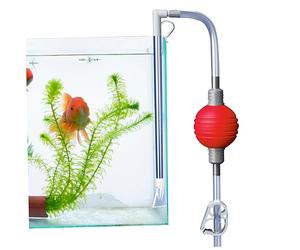 NIDONE Aspirateur à Siphon pour Aquarium, Nettoyeur d'aquarium 7,2 Pieds, Valve de Coussin d'air réglable manuellement,Nettoyage de Sable de Gravier, aspirateur d'aquarium avec Tuyau Flexible