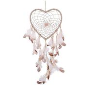 NIDONE Attrape-rêves en Forme de cœur, Pendentif en Plumes, Pendentif Auto, décoration Murale, Carillon.