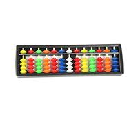 NIDONE Boulier en Plastique, Outil de comptage de Calculatrice Chinoise d'apprentissage des mathématiques, 13 tiges Bambou, Outil éducatif pour Les Enfants