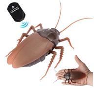 NIDONE Cafard télécommandé Artificiel et réaliste, Jouet Lumineux RC, cafard alimenté par Batterie, Polyvalent pour farces, fêtes et Plus Encore