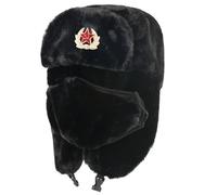 NIDONE Chapeaux Russes pour Hommes Chapeaux Thermiques pour Hommes avec volet d'oreille et Masque à Vent détachable Chapeau de Trappeur d'hiver Respirant pour Les activités de Plein air