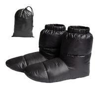 NIDONE Chaussettes en Duvet, 1 Paire de Chaussettes d'hiver ultralégères avec Sac de Rangement, Couchage Coupe-Vent, Chauffe-Pieds Confortables pour Le Camping (L)