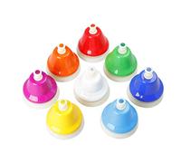 NIDONE Cloches de Musique à 8 Notes, Instrument de Percussion, enseignement Musical, Cloche chromatique, Cloches à Main Bureau