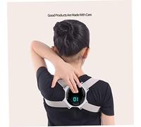 NIDONE Correcteur de posture Kids with Smart Sensor Vibration Rappel Posture Autoule entraîneur pour améliorer le réglage de la cyphose en affaissement et la gris: gris, correcteur