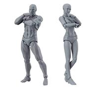NIDONE Dessin Figures Modèle 2PCS 5,91 Pouces Male Feme Feme Figure Posable Dessin Mannequin Modèle de Peinture corporelle pour Les Artistes, Figures d'action Kun Body