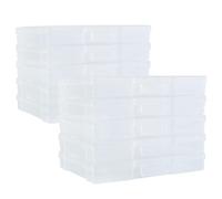 NIDONE Étui à photos 10 pièces 5 x 7 boîte de rangement de photos transparente boîte rangement en plastique rectangulaire conteneurs conservation d'artisanat transparents pour, images et arts