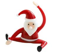 NIDONE Figurines de Père Noël, Mini Yoga Santa Art Figurines de Noël en Verre pour décorations et Objets Collection, Style2, Décorations