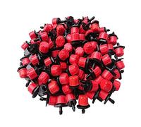 NIDONE Goutteur d'irrigation émetteur d'irrigation goutteurs réglable Micro 8 Trous tête 'égouttement pour Jardin Serre Parterre de Fleurs 100 pièces