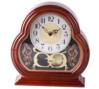 NIDONE Horloges de Manteau, horloges de Manteau pour Le Salon Horloge de Manchette silencieuse Vintage de Noix de Noix de Noix de Noix de Noyer
