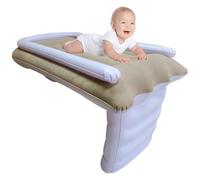 NIDONE Lit de Tout-Petit Gonflable, Matelas pneumatique à Bas âge Portable Portable Doux avec Une Ceinture réglable, Avion de lit pour Enfants à l'amitié pour Les Vols Voyage, Matelas