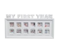 NIDONE Ma table photo de première année, PVC 12 mois de première année, Cadre photo 8x16, 5 pouces