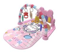 NIDONE Mat de Temps du Ventre, bébé Jeu de Jeu Musical léger Temps Ventre avec Une Arche Attrayante Hauteur mesurable pour bébé détachable Centre Dessins dessinés éducatifs pour garçons Filles