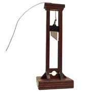 NIDONE Mini Guillotine, Potence de Guillotine en Bois, modèle de Cage Prison, Jouet Miniature, Soldats, Figurines d'action, Accessoires