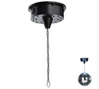 NIDONE Moteur de Boule à facettes avec LED, Moteur de Boule Disco avec chaîne Lumineuse, Interrupteur Marche/arrêt Suspendu, rotateur de Boule Disco LED, alimenté par Batterie, activé par Le Son