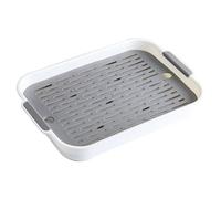 NIDONE Plateau de litière de porcs, bac à litière de Lapin 2 Niveaux de litière Lapin en Plastique rectangulaire Lapin