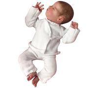 NIDONE Poupée bébé en Silicone de 9.8 Pouces, poupée Douce et réaliste avec des Cheveux dessinés à la Main et des vêtements Qui semblent réalistes, Cadeaux pour Filles