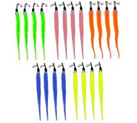 NIDONE Recharges de Jouets en Forme de ver pour Chat, 20 pièces, 5 Couleurs, 8.7, Jouets d'attachement Baguette en Peluche avec Cloche, recharges Remplacement pour Les propriétaires Chatons