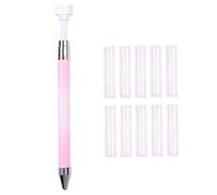 NIDONE Stylo de cire rechargeable automatique 5, 9 pouces stylos d'art en plastique diamant avec 10 pièces recharges de cire pour les ongles et la peinture Art bricolage artisanat Style 2