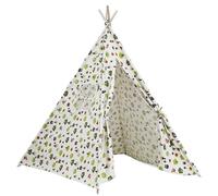 NIDONE Tente de Jeu pour Enfants 51x47x47'' Tente tipi pour Enfants Tipi Portable avec fenêtre Maison de Jeu intérieure Amusante et sûre pour Anniversaire Fleur Verte