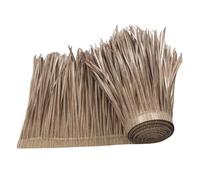 NIDONE Toit de chaume 39x20 Pouces Rouleau d'herbe Mexicaine toiture de chaume Artificielle vive avec Bord Solide isolé imperméable antiflamme découpable Pliable pour Bar cabane Palapa