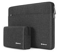 NIDOO Housse de protection étanche pour ordinateur portable 17,3" IdeaPad 3 Gen 7 / Chromebook 317 / G7 17 / Envy Laptop 17 / Laptop 17, gris foncé Housse de protection avec poche pour accessoires