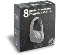 nidoshu Patere Porte Manteau Mural Noir - Patère Murale Deco Crochets Porte-Manteau Mural Design Chambre Moderne - Portemanteaux pour Entrée Original Salle de Bain (Lot de 8 patères, noir)