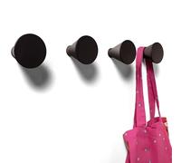 nidoshu YCONIC 4 Patere Porte Manteau Mural Noire - Patère Murale Deco Crochets Design Chambre Moderne pour Entrée Original Salle de Bain Decoratif ou Enfants