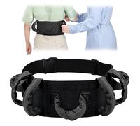 NIdreamCE Ceinture de Transfert de Patients avec 7 Poignées，Ceinture de Marche，Transfert de Patient, Marche, Prévention des Chutes (Noir)