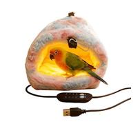 Nids chauds pour oiseaux - Grotte rembourrée chauffante, lit suspendu isolé | Hamac doux | Pour perruches, inséparables, perruches, nymphes, lapins, cochons d'Inde, chinchillas, utilisation à la