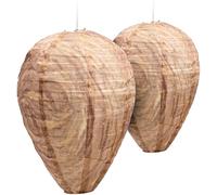 Nids De Gu¿ºpes Factices ¿¿ Suspendre Lot De 2 R¿¿Pulsif Naturel Contre Les Gu¿ºpes Tissu Imperm¿¿Able Id¿¿Al Pour Balcon, Terrasse Et Jardin ?Vite La Formation De Nouveaux Nids