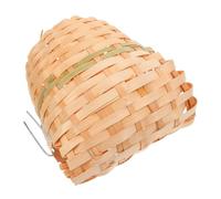 Nids d'oiseaux faits à la main avec crochet pour espaces extérieurs - Abri naturel kaki pour jardin, balcon et salon - Charmante décoration d'intérieur pour pinsons